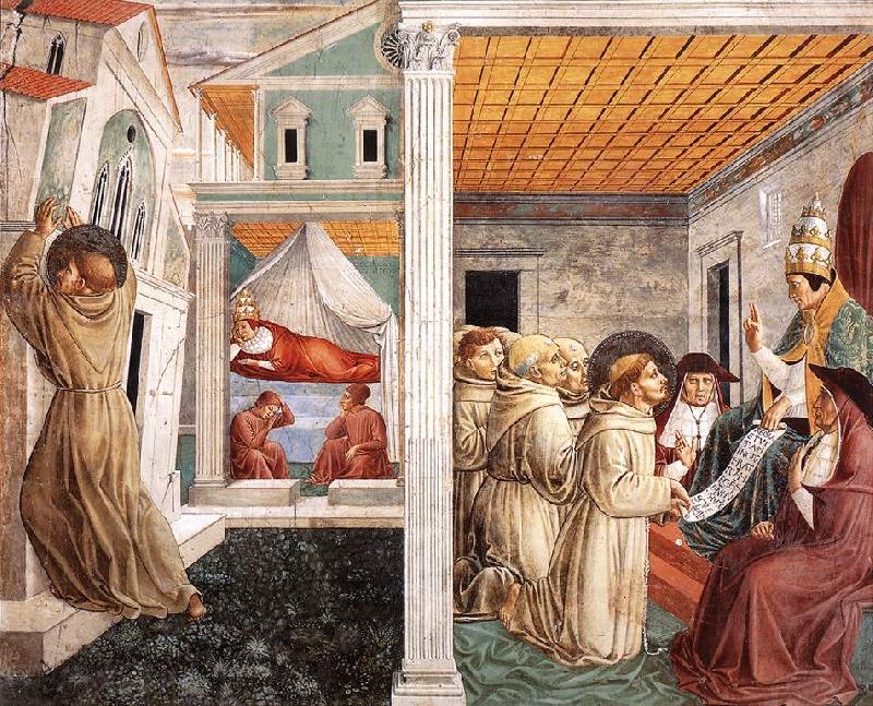 GOZZOLI, Benozzo Scenes from the Life of St Francis (Scene 5, north wall) g France oil painting art
